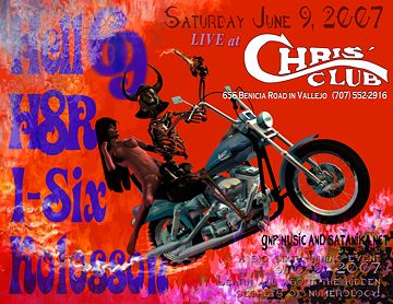 Saturday, June 9 at Chris' Club in Vallejo